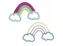 Stickdatei - Wonderland Regenbogen Satin